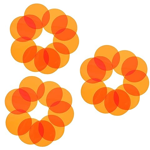 Hemobllo 30pièces Filtre De Couleur Transparent Lot de Films De De Lumière Gel pour Effets Photographiques Et Ambiance Lumineuse Compatible avec Lampes LED Et Stroboscopes