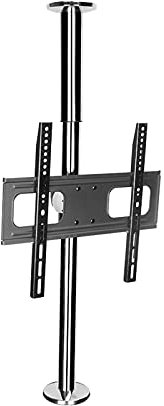 GGZONE Meuble TV d'angle Moderne, cloison de séparation, Sol, Support Rotatif TV, Support TV LCD réglable en Hauteur, Base de Montage TV inclinable 32-55, Max Vesa 400 x 400 mm, 99 lbs Double