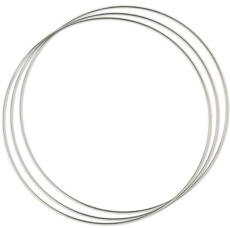Frida's Wollhaus Traumfänger Ringe DIY rostfreier Stahl Verschiedene Größen 3er Set (Druchmesser 35 cm)