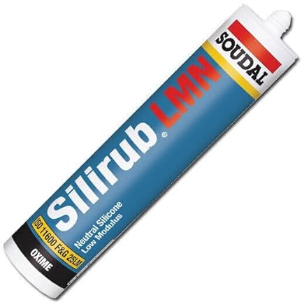 Soudal Silirub LMN Low Mod All Purpose Neutral Silicone - Black