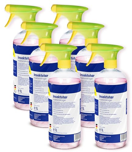 Mr. Perfect® Professioneller Insektenentferner Auto - 6x1L I Auto & Motorrad Insektenentferner - Geeignet für Lack, Glas, Kunststoff & Chrom I Lackschonender Insektenreiniger, Vorreiniger