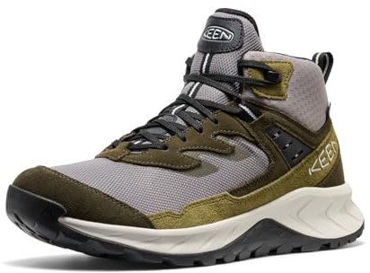 KEEN Hightrail Mid - Botas de senderismo impermeables para hombre, color gris acero/noche del bosque, talla 48, Steel Grey Forest Night, 47 EU