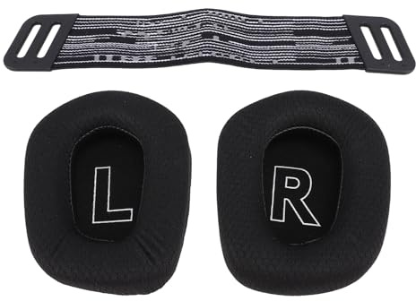 Almohadillas para los Oídos con Correas para la Diadema para G733 G335, Almohadillas para los Oídos con Aislamiento de Ruido, Reemplazo de la Diadema, Cómodo Kit de Diadema de