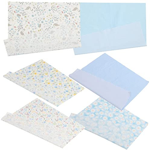 PLAFOPE 6er-Pack Baumwoll-patchworkstoff-quadrate Festliches Dekoratives Bastelzubehör Nähen Patchwork 50 X 50 cm Handgefertigte Dekorative Patchwork-Materialien