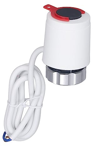 Attuatore Termico Elettrico per Riscaldamento a Pavimento 230V CA Normalmente Chiuso 100N Funzionamento Silenzioso M30x1,5 mm IP41 PC Ignifugo 3-5mm