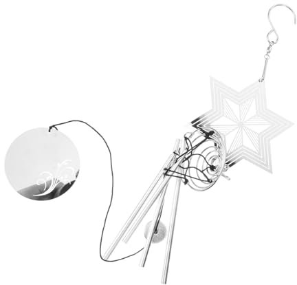 Yardwe Metall Windspiel Weihnachtsglocke Windglockenrohr Hängende Windglocke Weihnachtsdeko Anhänger Für Zuhause Wohnzimmer Zimmer Garten Fenster