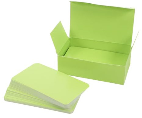 ULTECHNOVO 100stücke Blankokarten Mit Abgerundeten Ecken Kleine Blankopapiere Doppelseitig Blank Vokabelkarten Notizpapier Visitenkarten Lernhilfe Nachrichtensatz Weiße Karten