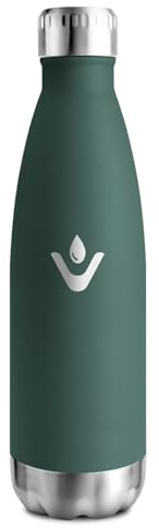 Gourde Isotherme 750ml, Bouteille d'eau Double Paroi, Bouteille Étanche, Bouteille Métal sans BPA, Gourde Inox Réutilisable, Gourde Sport pour École, Sport, Bureau, Gym, Yoga, Camping, Randonnée