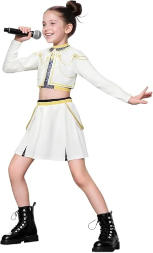 RPixc Disfraz coreano Wave Devil Killer, adecuado para niños, niñas, cazadores, ídolos, Mirazoi, disfraces de escenario con estampado Mira, adecuado para juegos de rol de Halloween (Zoey, 150)