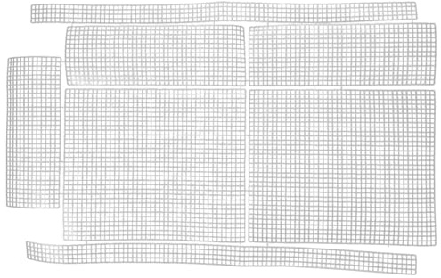PartyKindom 2 Satz Weiße Kunststoff Webplatten für Handtaschen Biegsam und Garnschonend für Stricken und Sticken von Selbstgemacht Häkeltaschen und Handarbeitstaschen