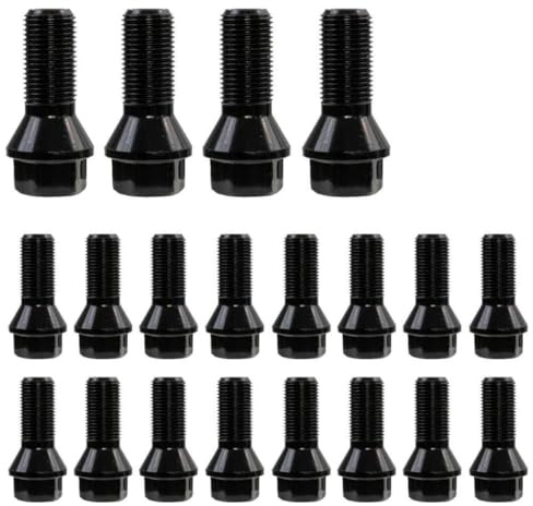 Tornillos de Rueda Acero Cromado, 20 Tuercas Uso Apto Para Pernos Rueda Coche 36136781151 36136890324 36136774896 BMW Serie 1,3,5,7 X1,X3,X5,X6,F20,F30,F07,F25,E70,M14 X,25