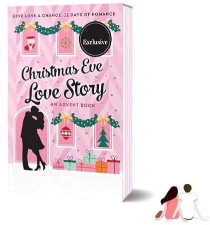 Christmas Eve Love Story: Libro de Adviento romántico de 12 días, calendario de cuenta regresiva de vacaciones 2025 con historias diarias conmovedoras, diario de amor romántico y cálido