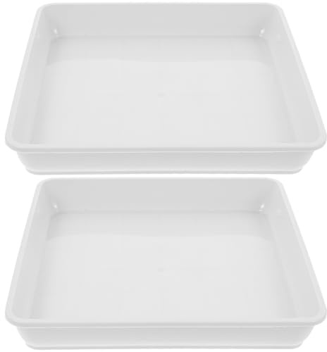 TOMETURE Sottovasi Quadrati plastici, Set da 2, 60x60 cm, Mantiene di umidità, per Piante e