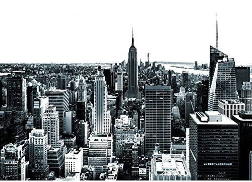 Runa Art Photo Wallpaper new York Modern Non-Woven Living Room Bedroom Wall Decoration - Made in Germany - Black-and-White 9202010c