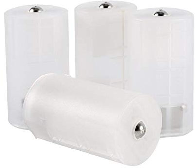MAVIS LAVEN AA auf Größe D Batterie Adapter Halter Switcher Converter Cases Box 4St