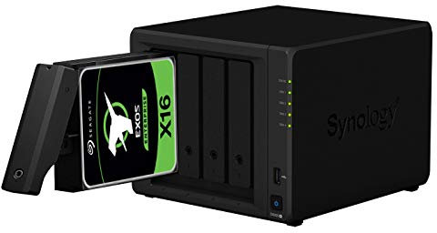 Synology DS920+ - Servidor NAS, de 4 GB, Seagate Exos X16 de 72 TB (4 x 18 TB)