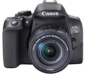 Canon EOS Rebel T8i EF-S 18-55mm is STM Lens Kit, Black (Renewed)