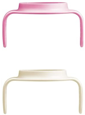 MAM Hold My Cup Day & Night Griffe, leuchtet im Dunkeln, rutschfest und ergonomisch, kompatibel mit allen MAM Babyflaschen, für Kinder ab 4 Monaten, Rosa und Neutral ZEDMM243F