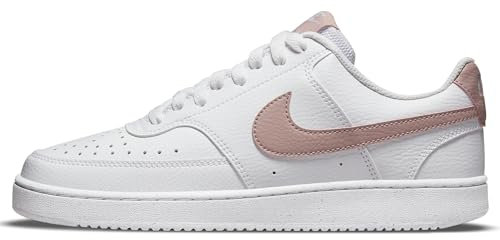 Nike Court Vision Low Next Nature, Scarpe Donna, Bianco White Pink Oxford, 36.5 EU