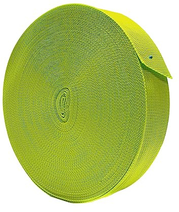 JYC CREATIVE 25 Meter Rucksackband, 16 Farben, 5 Größen, Polypropylen-Gurt, Auto, Camping, Basteln, (50 mm, 232)