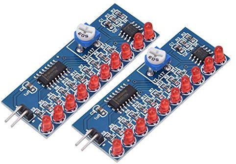 Akozon 2pcs NE555 + CD4017 Wasser fließendes Lichtmodul LED Chaser LED Lauflicht Ersatzzubehör Ersatzzubehör