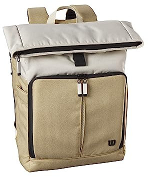 Wilson Tennis-Rucksack Lifestyle, Bis zu 2 Tennisschläger, Für Herren und Damen, Foldover / Rolltop-Rucksack