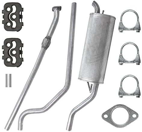 Schalldämpferset Auspuffanlage Auspuff für Fiat Grande Punto 1 I 1.4