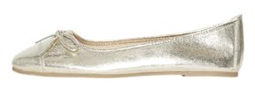 PIECES PCMARIA Ballerina, Bailarina Mujer, Gold Colour, 37 EU