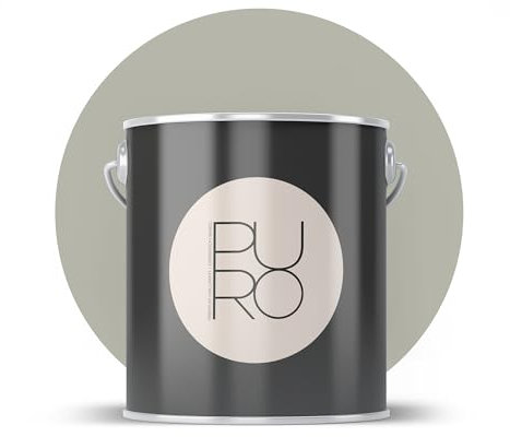 Livingwalls PURO Premium Wandfarbe c7005 - Malerfarbe mit sehr hoher Deckkraft - matte hochwertige Innenfarbe in Grau - 2,5l