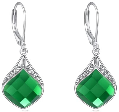 Mondstein Ohrringe Sterling Silber Filigran Irisch Keltisch Teardrop Mondstein Tropfen Ohrringe Schmuck Geschenke für Damen