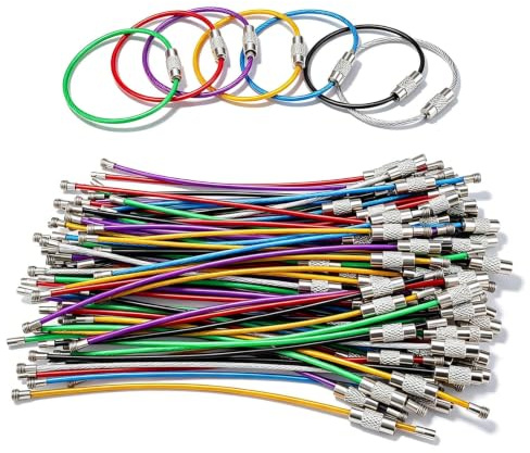 SHENGYIG 105 Pièces Anneaux Porte-Clés Multifonction | Colorés et Faciles à Transporter, Idéaux pour Randonnée, Escalade et Voyage