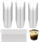 LCXCXY Bicchieri da Dessert 7 OZ/200 ML, 50 tazze da dessert con 50 cucchiai. Riutilizzabili Finger Food Contenitori, Bicchierini Monoporzione Dolci girare, per torte Mousse, Gelati, Yogurt, Budini