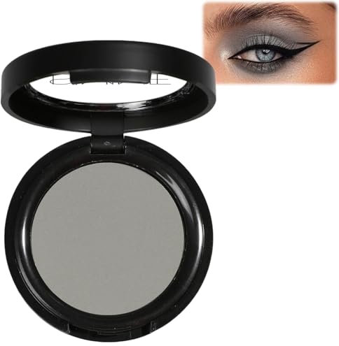 Matte Grey Single Eyeshadow - Highly Pigmented Fine Powder for Long-lasting Day and Night Looks. Wet & Dry Application for All Skin Tones. Mineral Oil Free