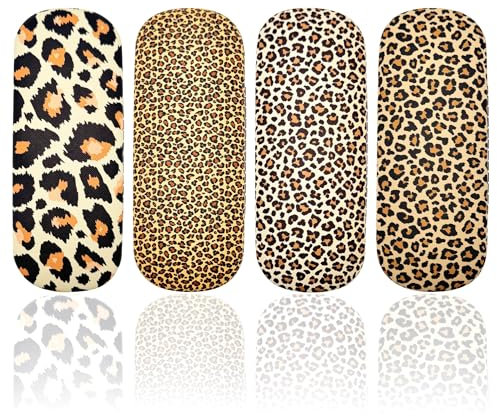 FZSECRIU 4 pièces etui lunettes，etui lunettes rigide，boite a lunette，étui lunettes，boite lunette，étui à lunettes