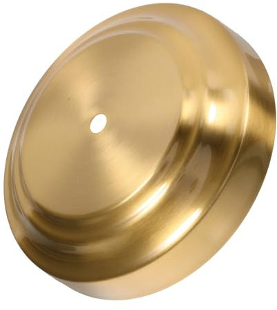 Angoily Base Per Lampada Da Tavolo Rotonda in Ferro Artigianale Passaggio Cavi, Supporto Stabile Per Lampada Da Comodino, Adatta Per Camera Da Letto, Ufficio e Soggiorno