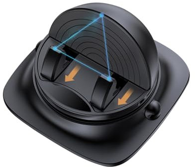 Porta Telefono per Cruscotto Auto, Supporto Auto per Cellulare con Organizzatore Cavi, Supporto Regolabile Antiscivolo per Smartphone Guida Tablet e Camion