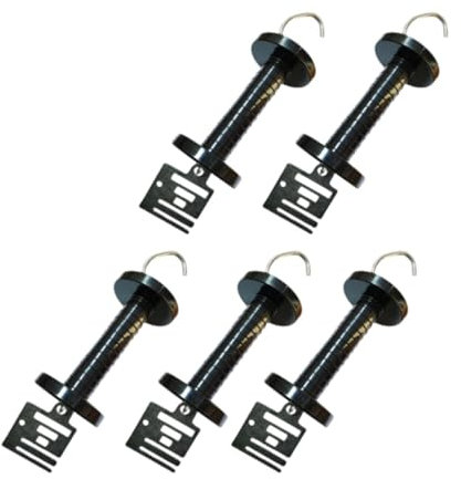 Amagogo 5Pcs Electric Fence Gate Handles Insulators Fence Door Handles Replacement Part Agricultural Farmer Ranch Fencing Accessories