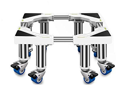 Waschmaschine Sockel Untergestell Waschmaschinensockel, robuster Ständer, beweglicher Kühlschrank mit doppelten drehbaren Rädern, 45–65 cm, für Trockner und Kühlschrank, multifunktionales Tr