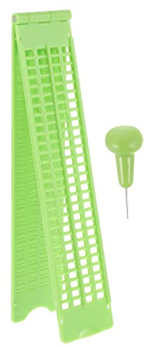 iplusmile Kit Scrittura Braille Piastra e Stilo in Plastica, Set Portatile per Non Vedenti, Resistente e Facile da Usare per Apprendimento e Pratica Quotidiana