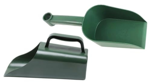 HOMSFOU Lot De 2 Pelles De Jardin à Main Multifonctionnelles en Plastique Vert Pelle à Terre Et pour Plantes Succulentes Et Bonsaïs Outils De Jardinage Pratiques pour Culture Plantation Et Entretien