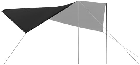 Car Awning Sun Shelter, Waterproof Outdoor Camping Canopy, Shade Tent Tarp for Truck, Beach Trip, Picnic, Overlanding, Road Travel, Easy Setup 14x14x56cm
