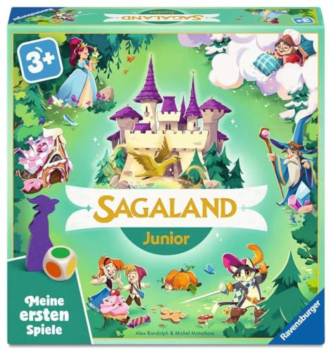 Ravensburger 12010007 Sagaland Junior - Meine ersten Spiele: Kinderspiel, Spiele 3 ab 3 Jahren, für 2-4 Spieler, Geschenk für Mädchen oder Junge