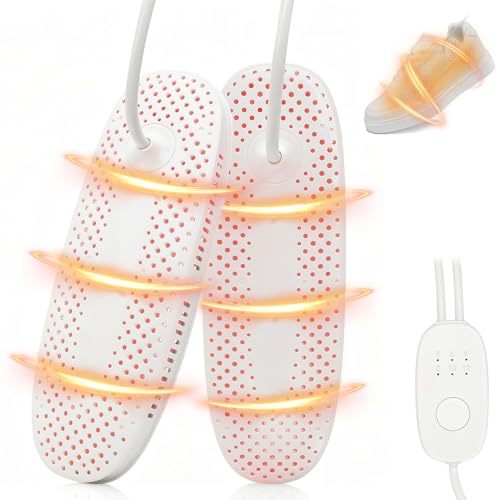 Herbst Schuhtrockner Elektrisch, 360° Stiefeltrockner mit 6 Modi Timer | Leises Trocknung Schuhheizung Tragbarer Schuhwärmer Elektrisch Socken Schuhe Handschuhe Antibakteriell Gerüche Schuhtrockner