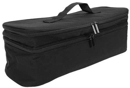 Zerodis Borse Portaoggetti Borsa per Attrezzi da Salone in Tela a Doppio Strato con Maniglia per un Facile Trasporto Borsa di Grande capacità per Viaggi Asciugacapelli Spazzole Strumenti per lo (#12)