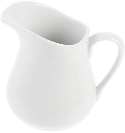 Healeved Brocca per Panna in Ceramica 450ml Brocca per Servire Salsa e Latte Lattiera Leggera Adatta per Cucina e Caffè