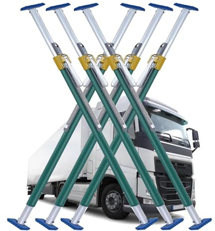 KFGISD, rutschfeste Trennstange for Anhängerbetten, Ladungssicherungsstange for Pickup-Trucks, universelle Ladungsbarriere aus Aluminium,Ladungssicherungsstange(Pack of 6,1830-2200mm(6-7.2ft))