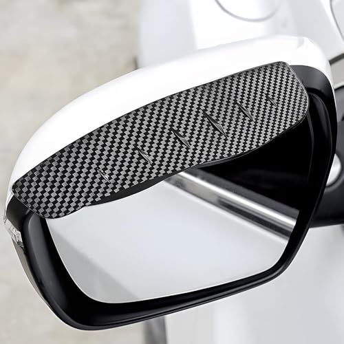 OBCBALGUX 2 Pezzi Rain Eyebrow, per Hyundai Kona N-Line 2020-2024 Sopracciglia Impermeabili, per specchietto retrovisore Auto, per la Sicurezza del Veicolo