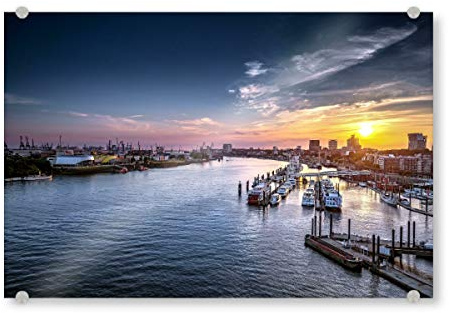 artboxONE Acrylglasbild 150x100 cm Städte/Hamburg Hamburg 8 Bild hinter Acrylglas - Bild Hamburg Boot Cap san Diego