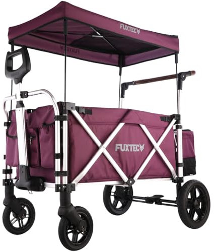 FUXTEC Carro Plegable FX-CTL900 Premium el Original, Fux Family Collection, Carro de jardín para el Transporte de niños, Playa, Ciudad, Bosque, Tirar o Empujar - Capacidad de Carga 75 kg