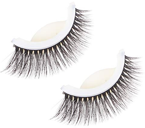 minkissy Self-adhesive No Glue False Eyelashes Natural Look Reusable Thick 3d Lashes for Makeup for Everyday